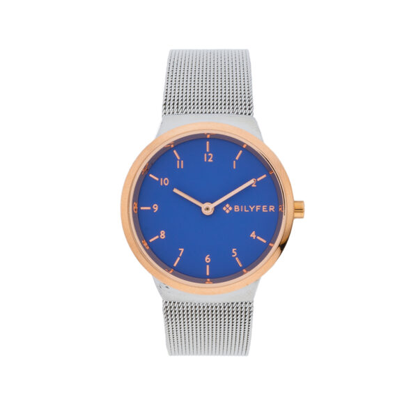 BILYFER COMBINED WATCH WITH INTEGRATED STEEL MESH AND 33MM CASE