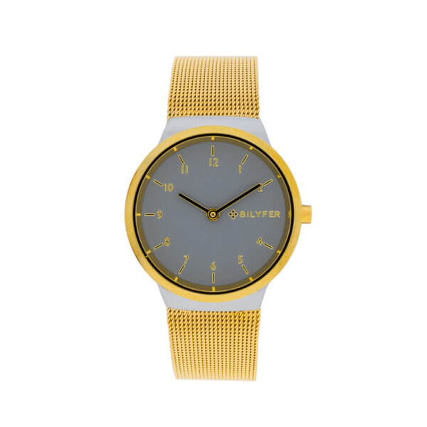 BILYFER COMBINED WATCH WITH INTEGRATED STEEL MESH AND 33MM CASE