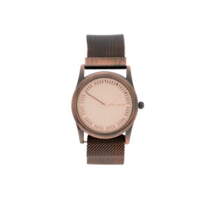 RELOJ 32MM MALLA ACERO CON IMáN E INDICES ACABADO ANTIQUE