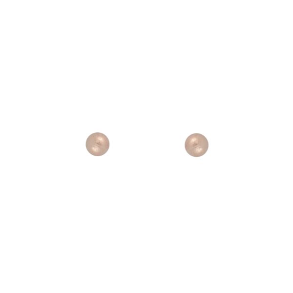 Pendiente chapado oro rosa 7mm