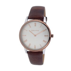 LEATHER STRAP WATCH Roman Numerals