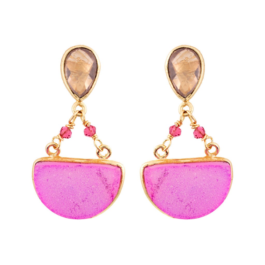 CHAPADO ORO PIEDRA NATURAL AMATHISTA DRUSSY