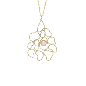 HANGING GOLD QUARTZ FILIGRANA CHAPADO