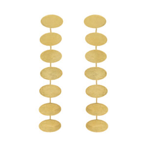 PENDIENTE CHAPADO ORO ARTESANAL PIEZAS SOLDADAS