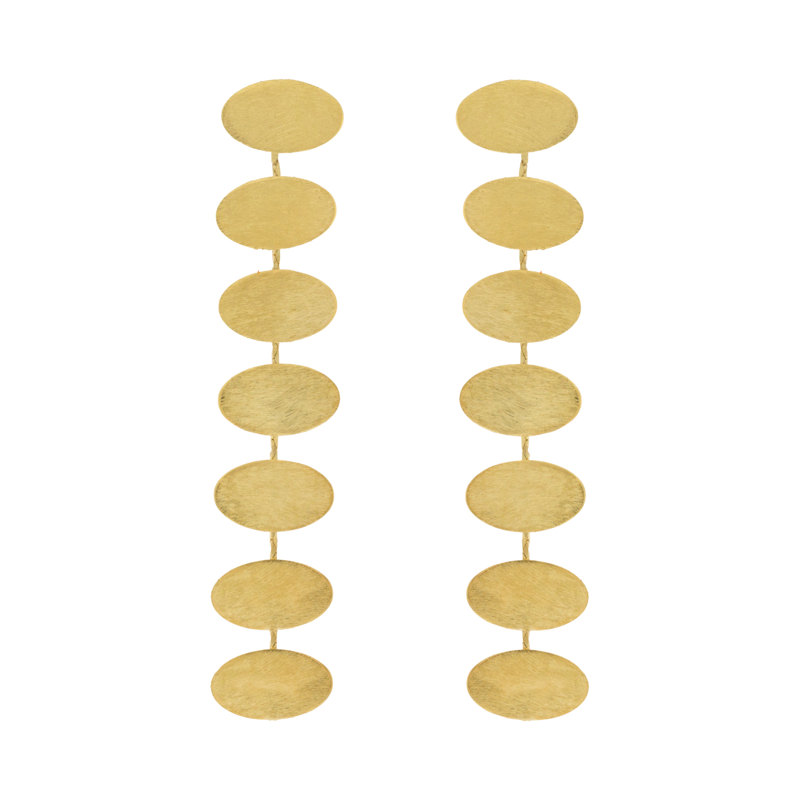 PENDIENTE CHAPADO ORO ARTESANAL PIEZAS SOLDADAS