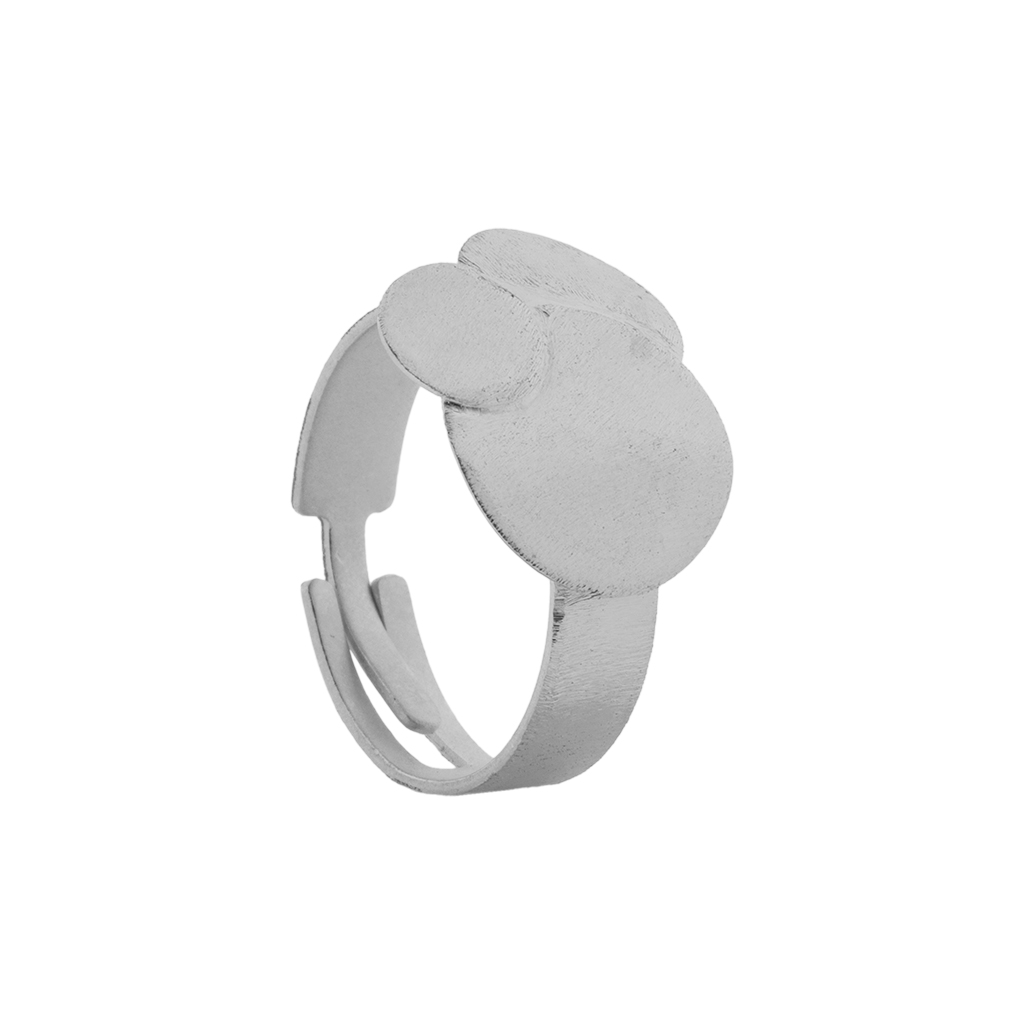ANILLO 3 PIEZAS UNIDAS CHAPADO ACABADO PLATINO