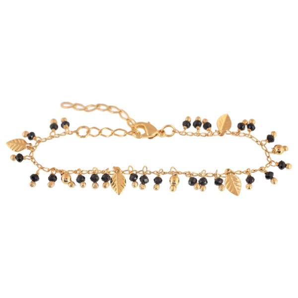 PULSERA CON CRISTAL CHAPADO ARTESANAL
