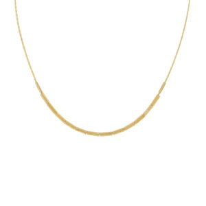 Necklace with 45cm pieces + 7 gold-plated