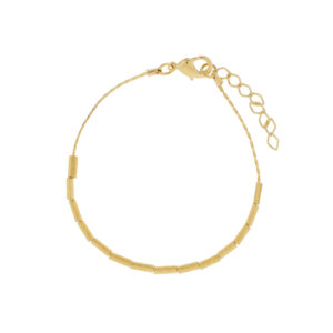 PULSERA CON PIEZAS CHAPADO EN ORO