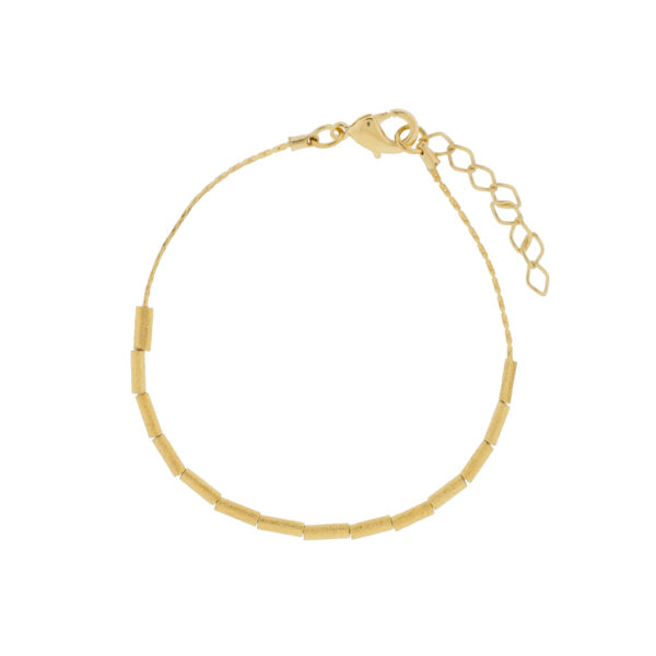 PULSERA CON PIEZAS CHAPADO EN ORO