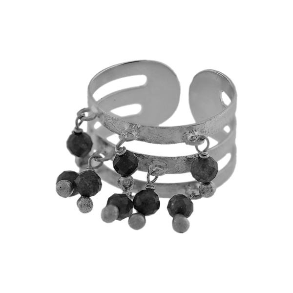 3-WAY RING AND GOLD-PLATED JADE BALLS
