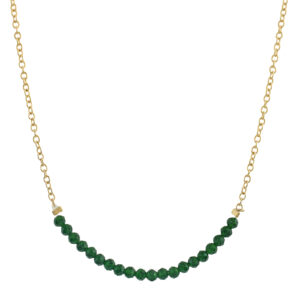 NECKLACE WITH STONES AND HANDMADE PLATING
