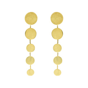 HANDMADE GOLD PLATED CIRCLES NECKLACE