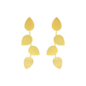 3-WAY CIRCLE EARRING ARTISANAL GOLD PLATED