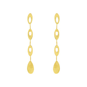ARTISANAL GOLD PLATED FLOWER EARRING