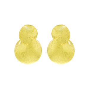 ARTISANAL GOLD PLATED INTERLACED EARRING