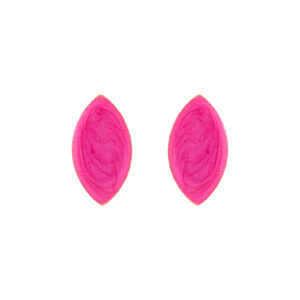 18KTE GOLD PLATED EARRING WITH ENAMEL
