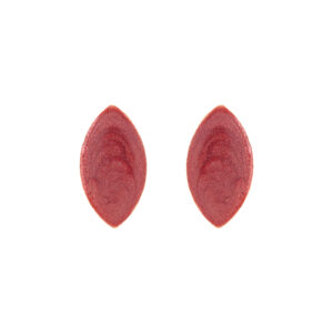 18KTE GOLD PLATED EARRING WITH ENAMEL