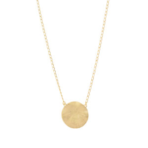 18 kt gold plated Hydrangea necklace.