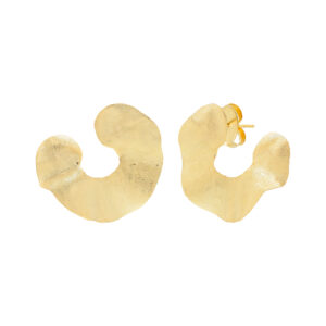 18K gold-plated wave earring