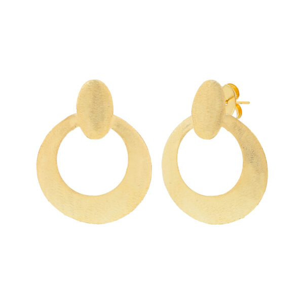 Pendiente chapado oro 18Ktes