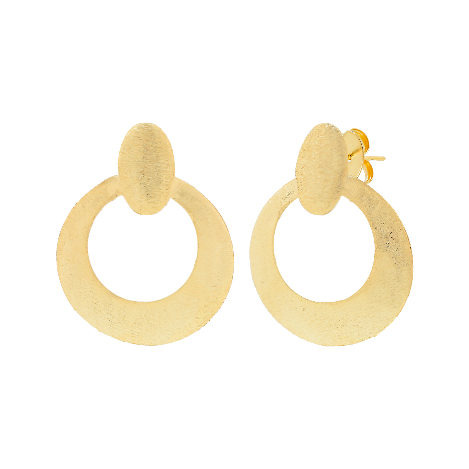 Pendiente chapado oro 18Ktes