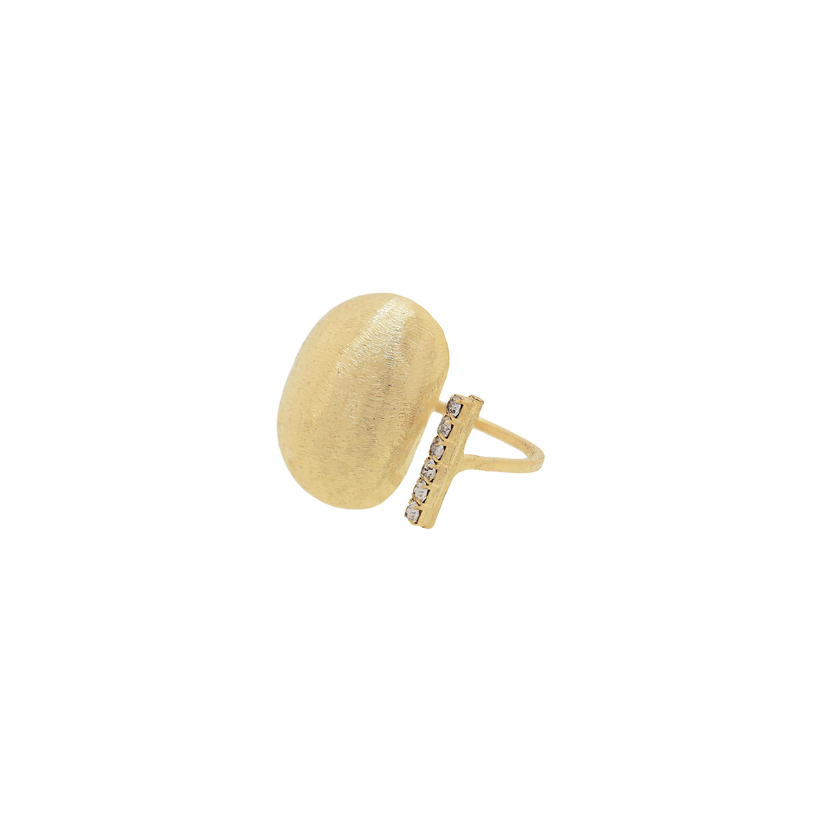 Anillo con barra de strass