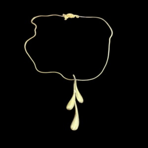 Double Drop Necklace, 18K Gold-Plated