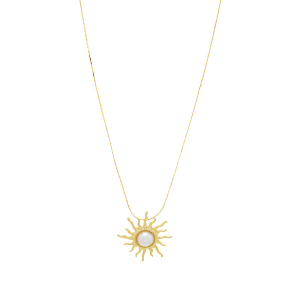 Collar Sol con perla
