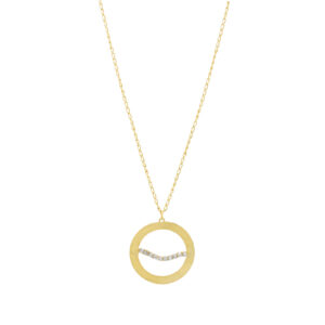 Small wave necklace