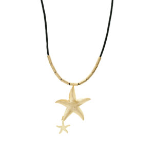 Collar Estrella de Mar con piel