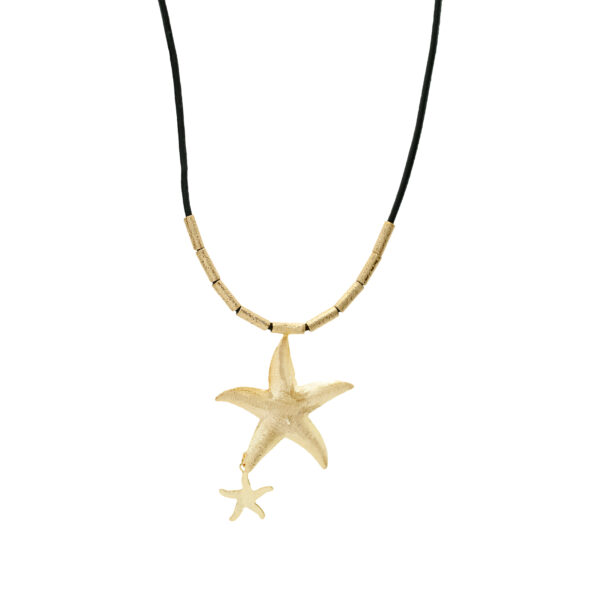 Collar Estrella de Mar con piel