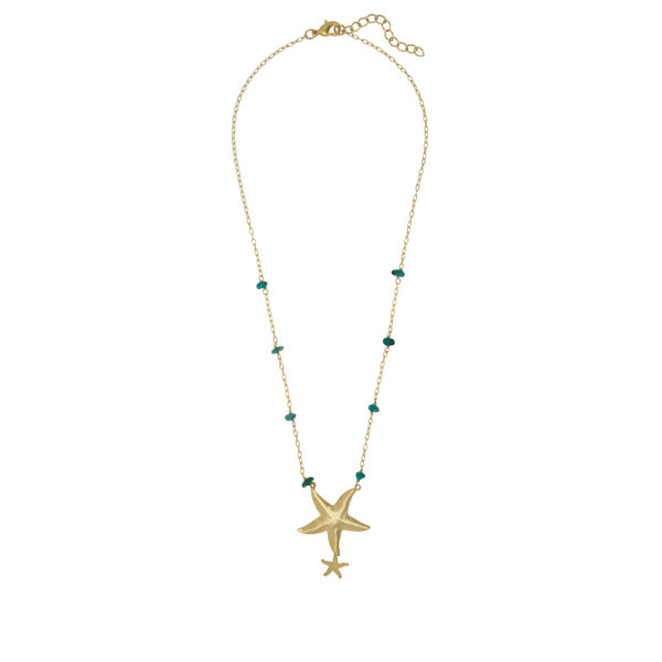 Collar Estrellas de Mar turquesa
