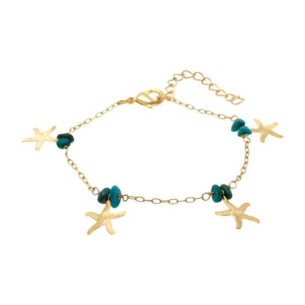 Pulsera Estrellas de Mar turquesa