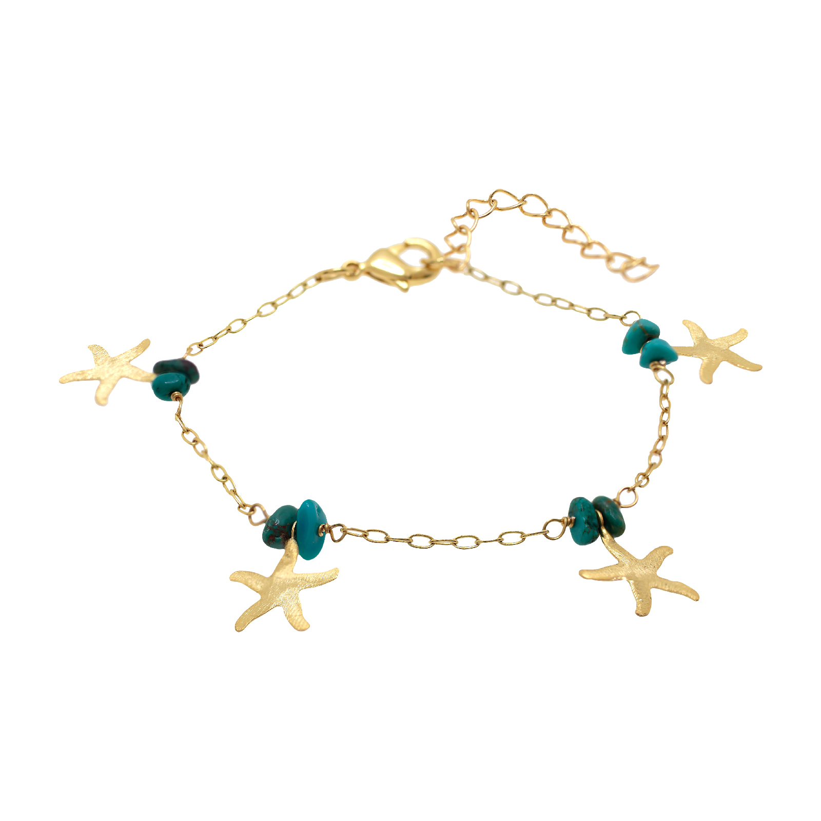 Pulsera Estrellas de Mar turquesa