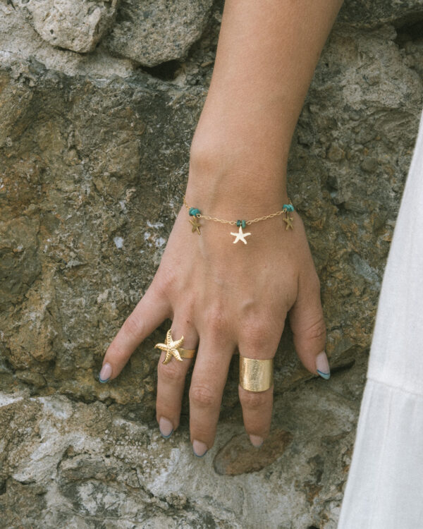 Pulsera Estrellas de Mar turquesa