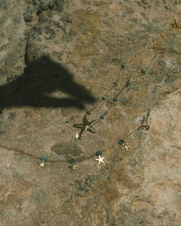 Pulsera Estrellas de Mar turquesa