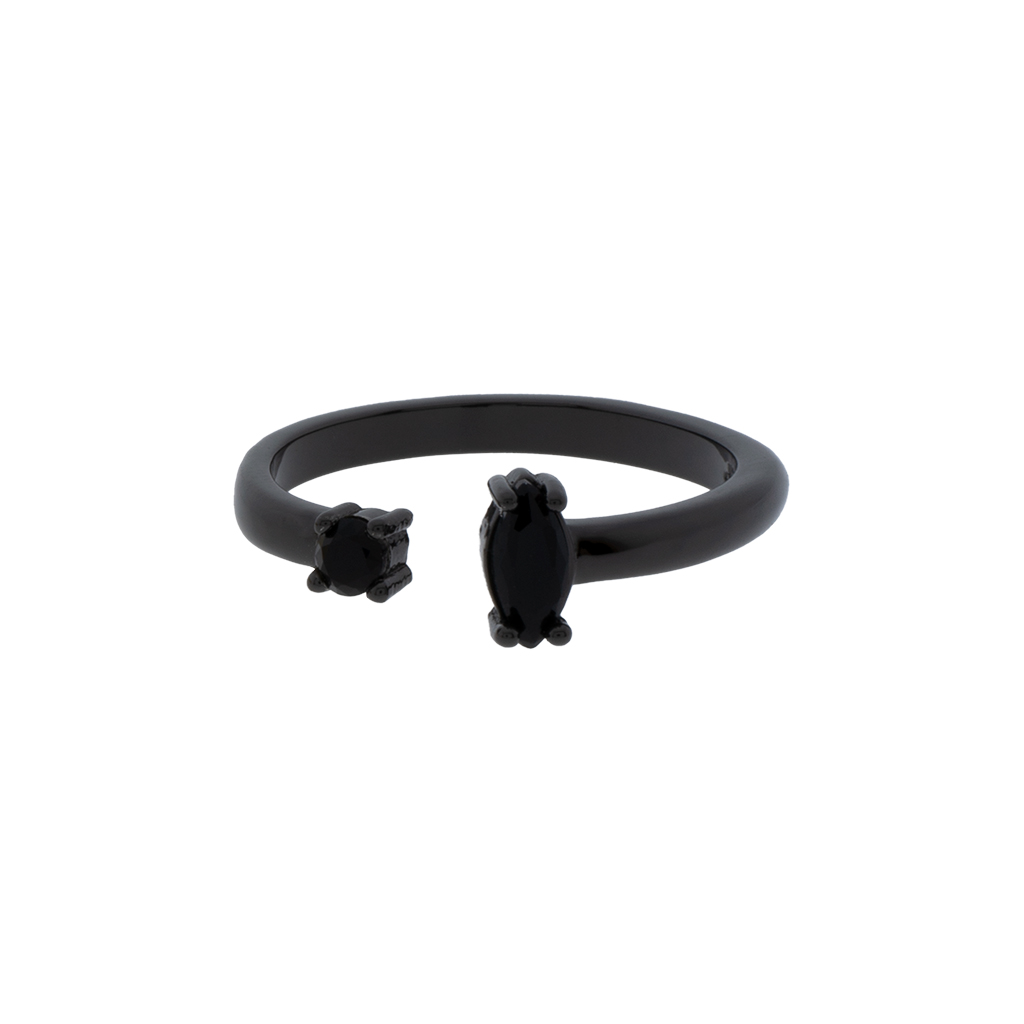 ANILLO TALLA UNIVERSAL CON CRISTAL CHAPADO ORO