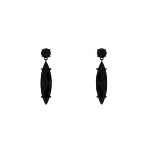 Earring with Two Crystal Pieces
