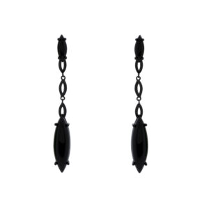 Long Earring with Crystal and Chain