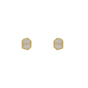 Asymmetrical Crystal Gold-Plated Earring