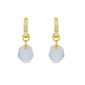 Gold-Plated Rock Earring