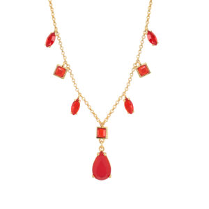 COLLAR FANTASÍA CON CRISTALES FACETADOS