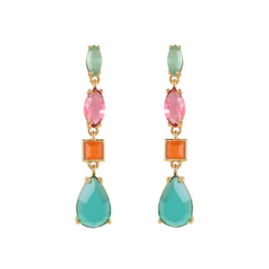 FANTASY FACETED CRYSTAL EARRING