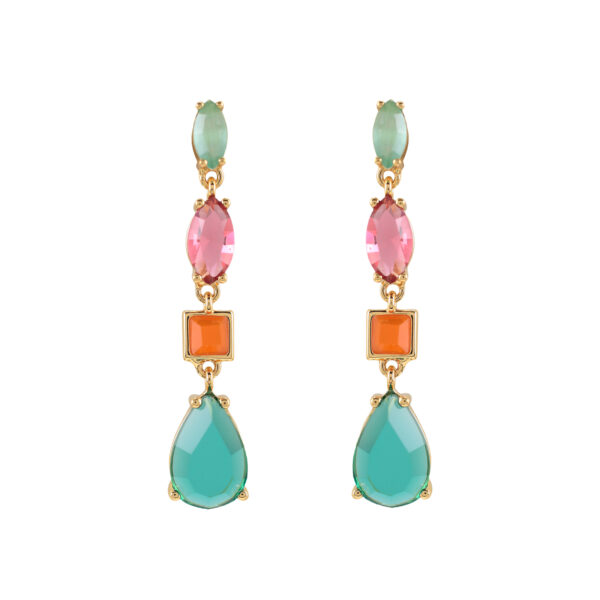 FANTASY FACETED CRYSTAL EARRING