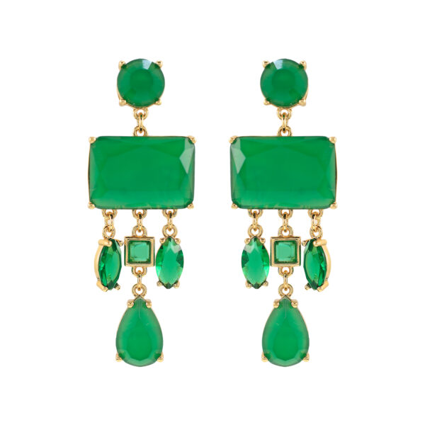 FANTASY FACETED CRYSTAL EARRING