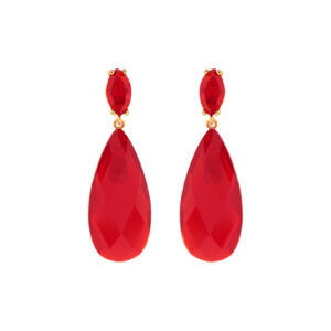 PENDIENTE 2 PIEZAS CRISTAL FACETADO