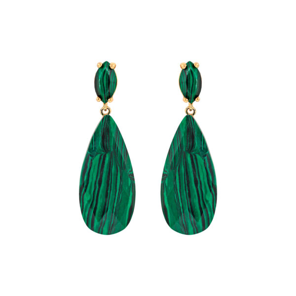 PENDIENTE 2 PIEZAS CRISTAL FACETADO