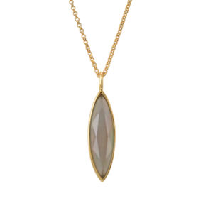 FANTASY NECKLACE WITH FACETED CRYSTAL