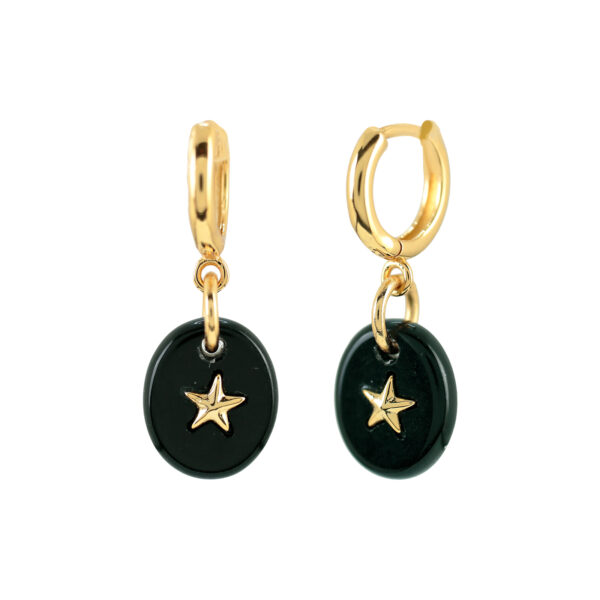 ARO CON ESTRELLA  CON CRISTAL FACETADO